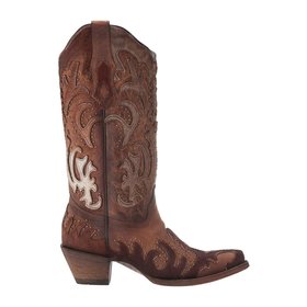 Corral Corral Boots C3576 - Brown Cowhide Overlay