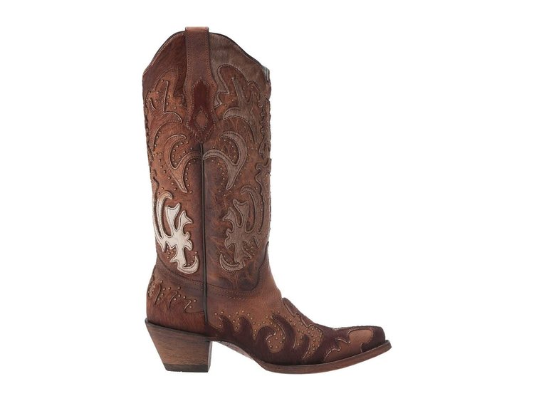 Corral Corral Boots C3576 - Brown Cowhide Overlay