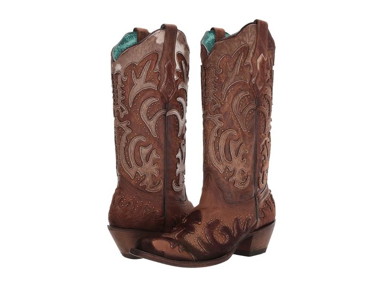 Corral Corral Boots C3576 - Brown Cowhide Overlay