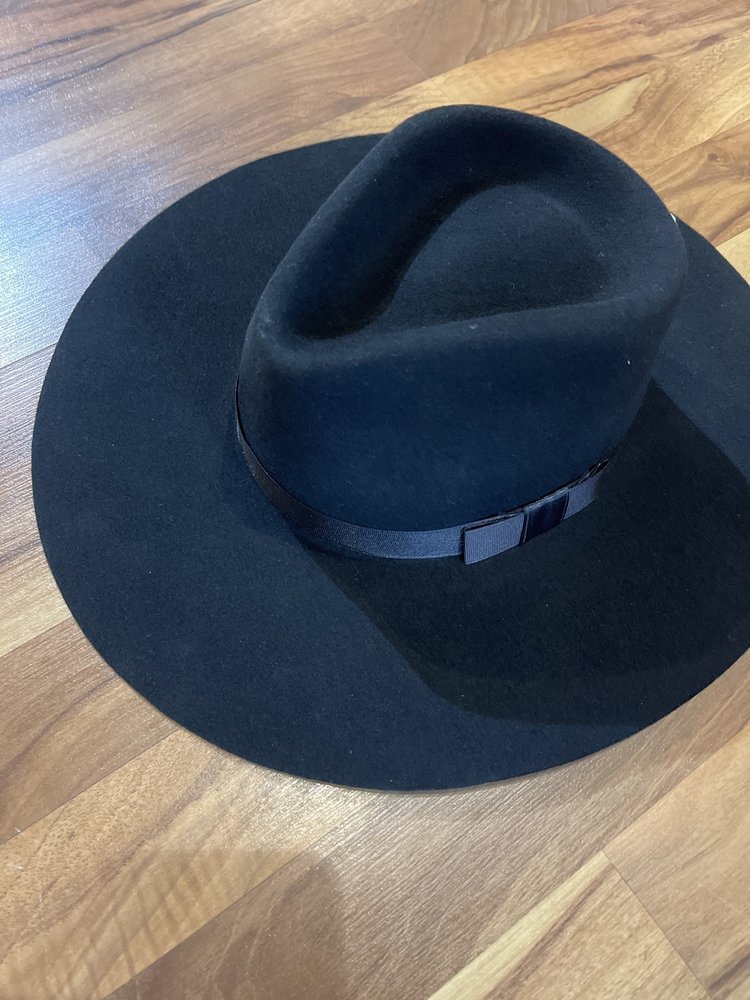 Twister Black Pinch Front Panama Hat