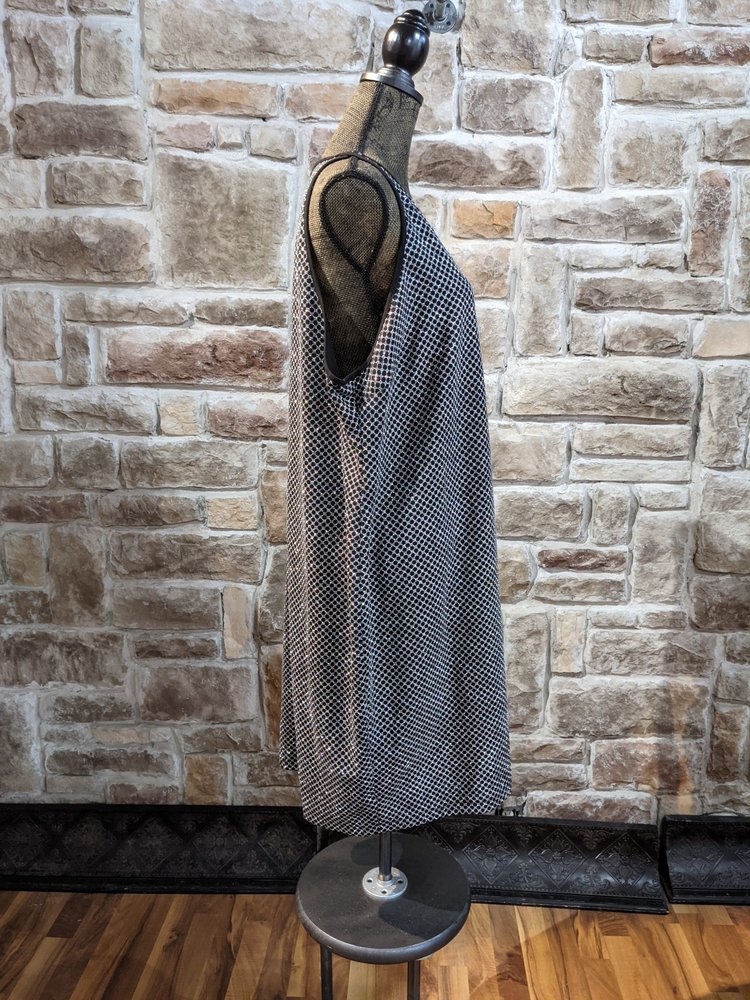 B Darlin Black and Silver Metallic Sheath, Size 24W