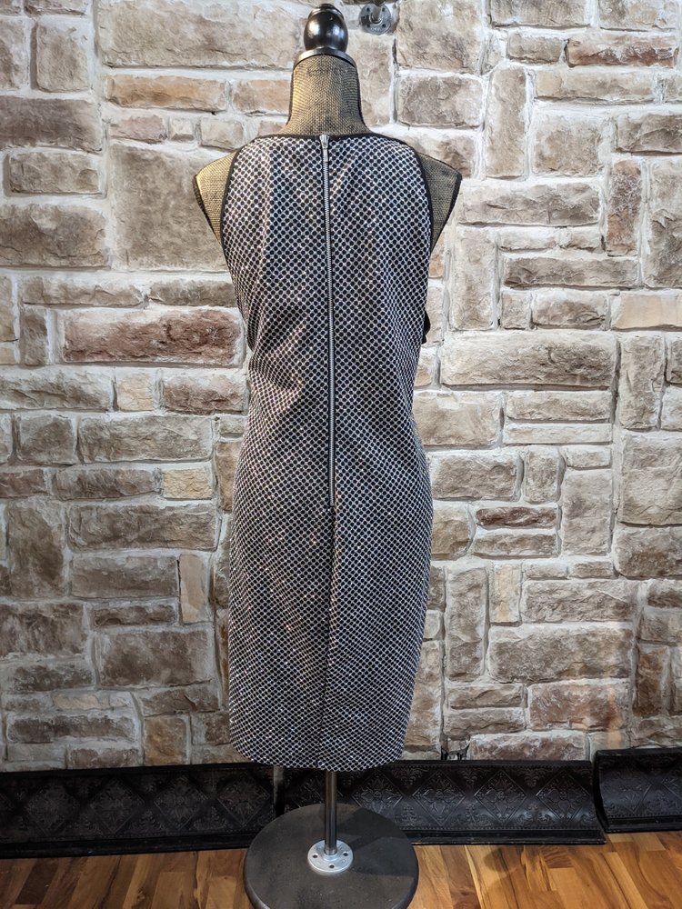 B Darlin Black and Silver Metallic Sheath, Size 24W