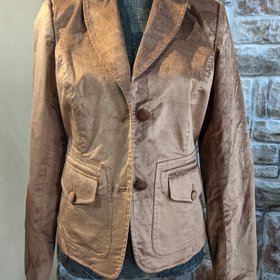 Caché Brown Corduroy Blazer, Size 8
