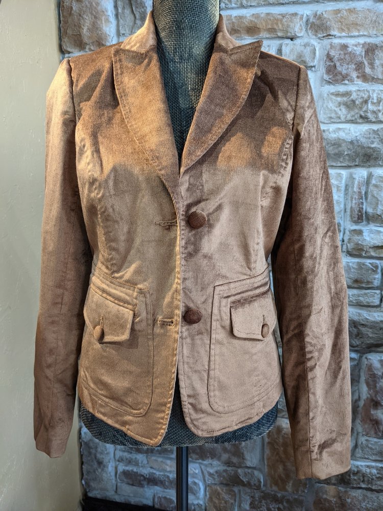 Caché Brown Corduroy Blazer, Size 8