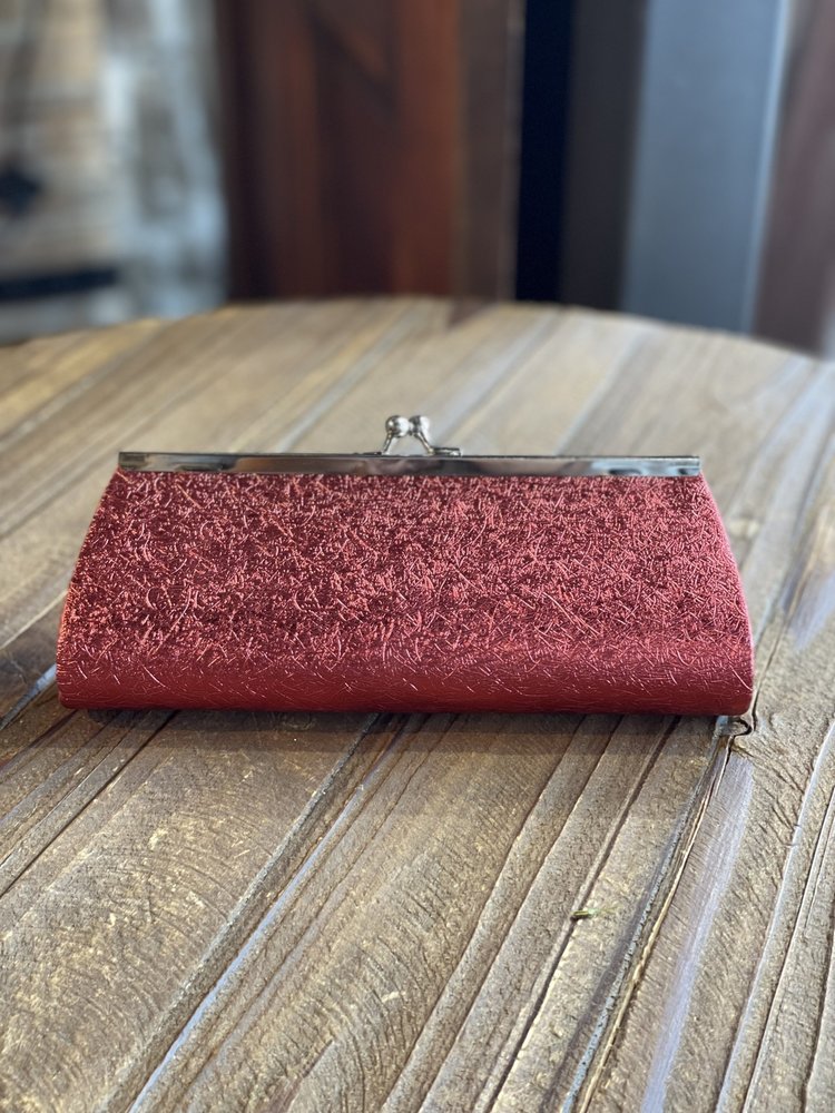 Red Metallic  Brushed Clutch