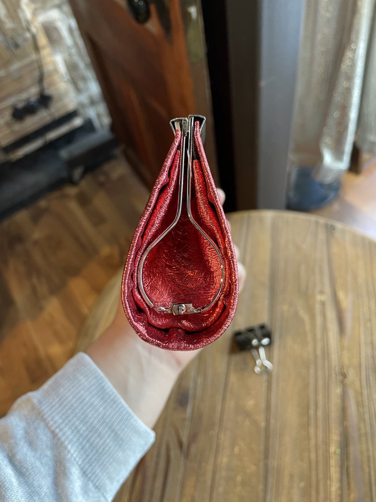 Red Metallic  Brushed Clutch