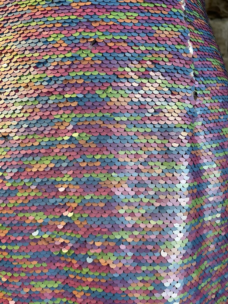 Aidan Mattox Pink Pastel Sequin Dress, Size 2