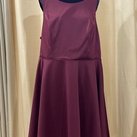 City Studio Burgundy A-Line Party Dress, Size 22W