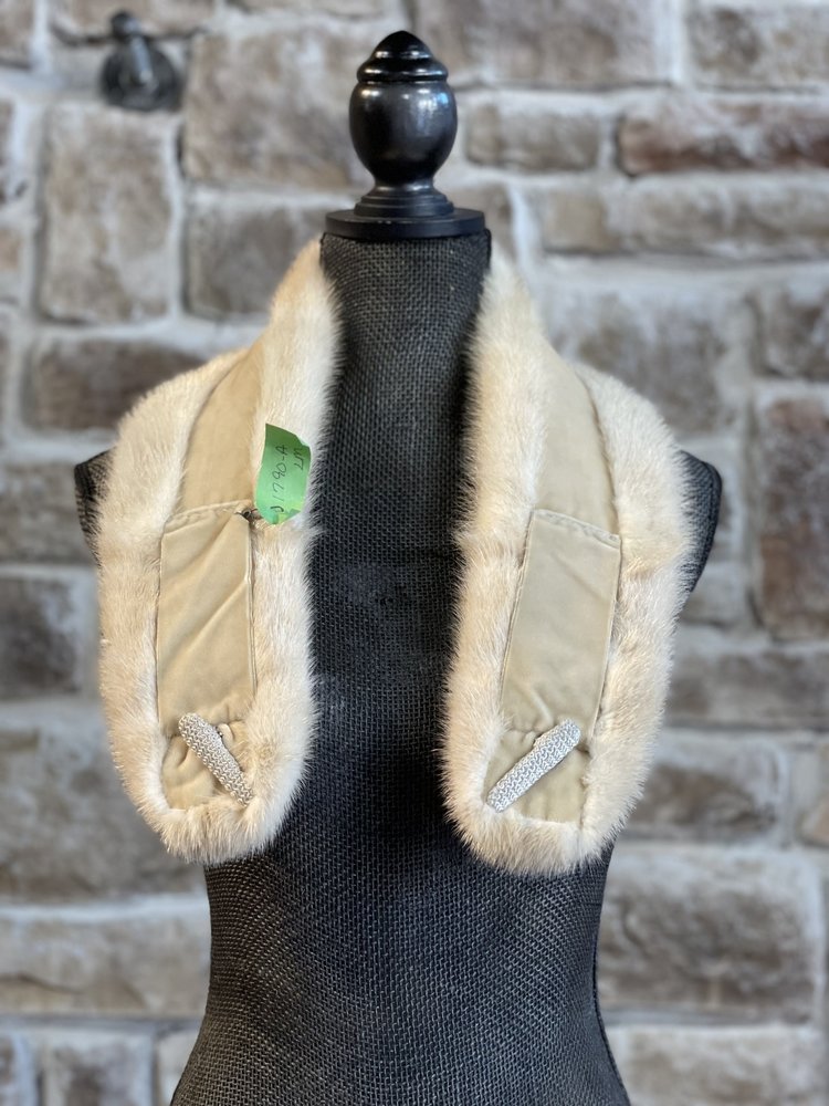 Mr Leonard Azurene Mink Scarf, 36"