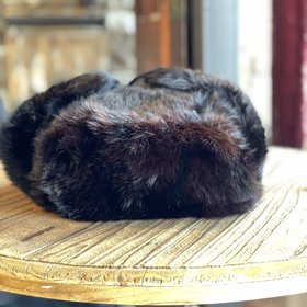 Black Dyed Rabbit Ushanka