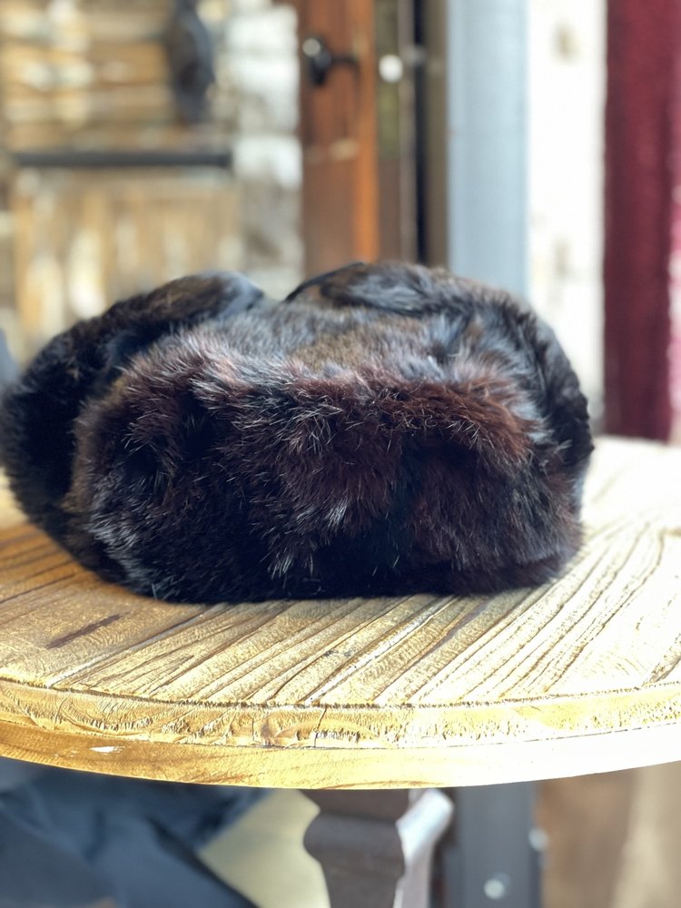 Black Dyed Rabbit Ushanka