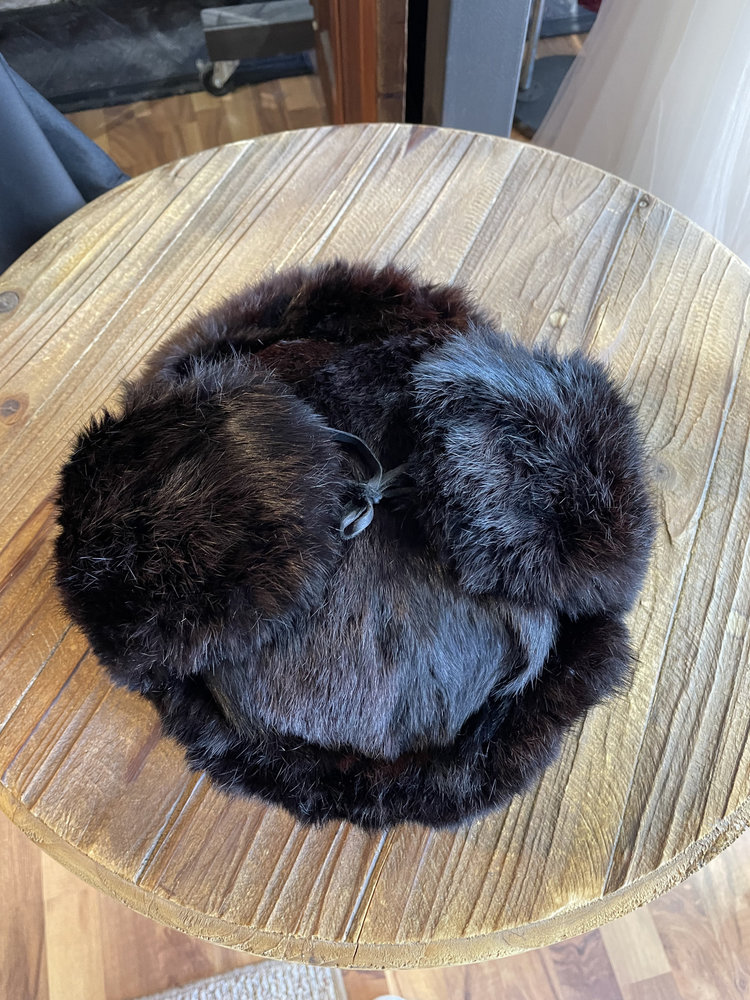 Black Dyed Rabbit Ushanka
