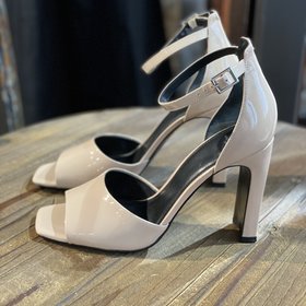 Mark Fisher Nude Glossy Dress Sandals