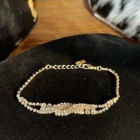 Christina Collection Gold Rhinestone Trinity Bracelet