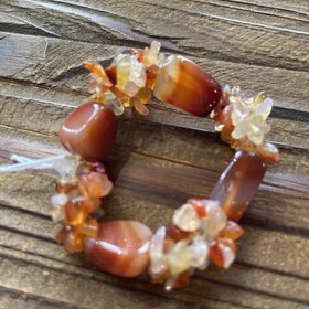 Orange Agate Bracelet