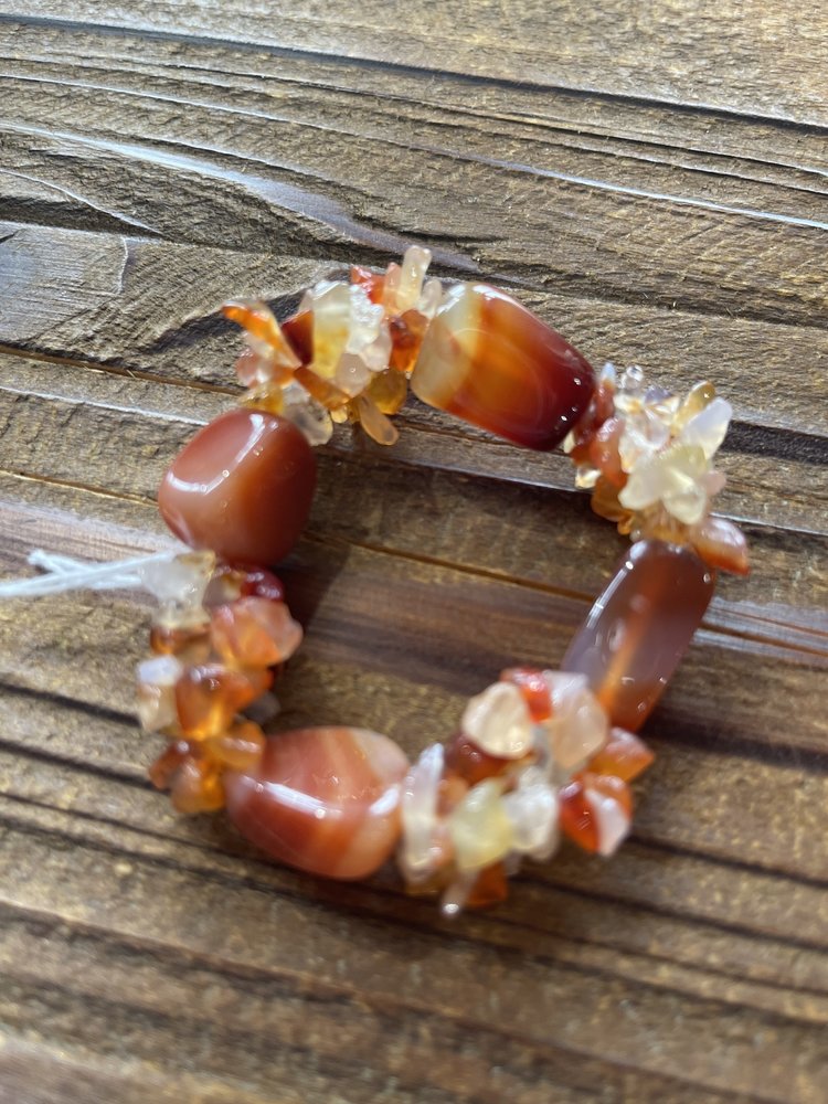 Orange Agate Bracelet