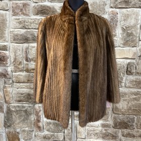 Furs By Truesdell Corded Ranch Mink Jacket, Size S