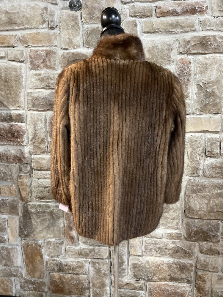 Furs By Truesdell Corded Ranch Mink Jacket, Size S