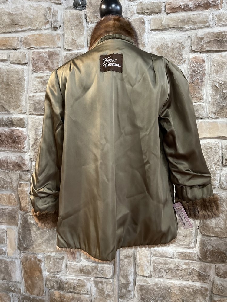 Furs By Truesdell Corded Ranch Mink Jacket, Size S