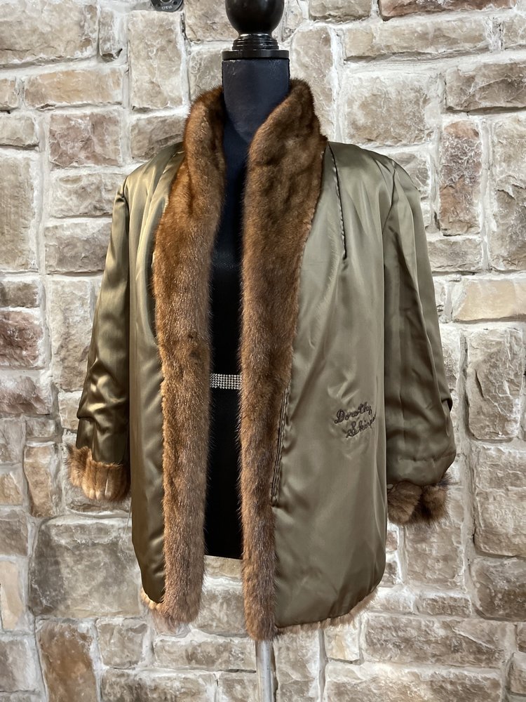 Furs By Truesdell Corded Ranch Mink Jacket, Size S