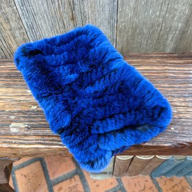 Royal Blue Knitted Rabbit Headband