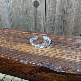 Silver Braided Wire Bracelet