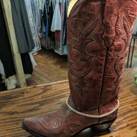 Gold  Rhinestone Choker/ Boot Bling