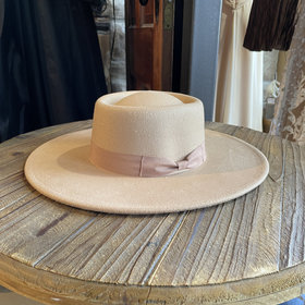 Tan Poly-Felt Hat