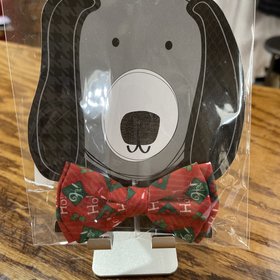 Ganz Red Holiday Pet Bowtie, Size  16-18" L