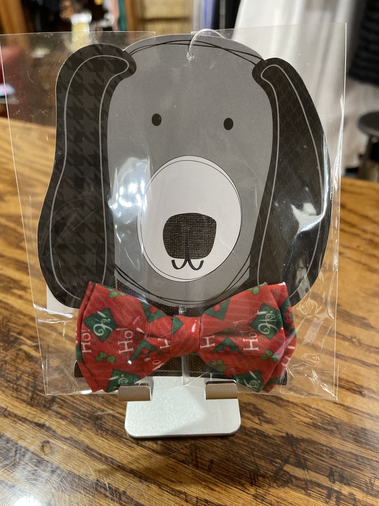 Ganz Red Holiday Pet Bowtie, Size  16-18" L