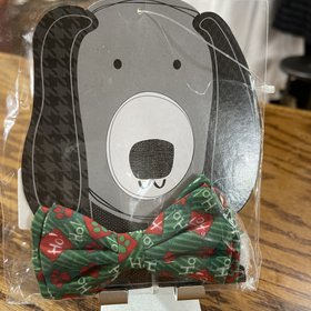 Ganz Green Holiday Pet Bowtie, Size 22-24" L