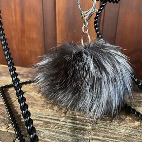 Silver Fox Keychain