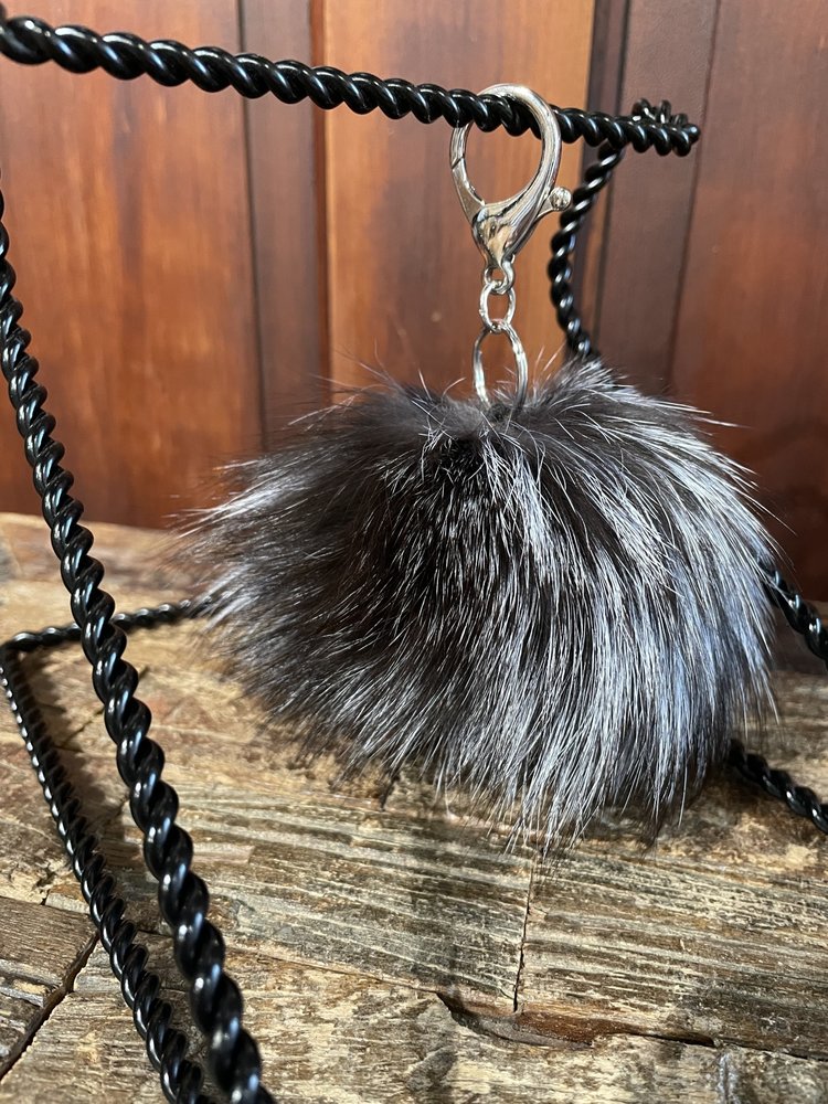 Silver Fox Keychain