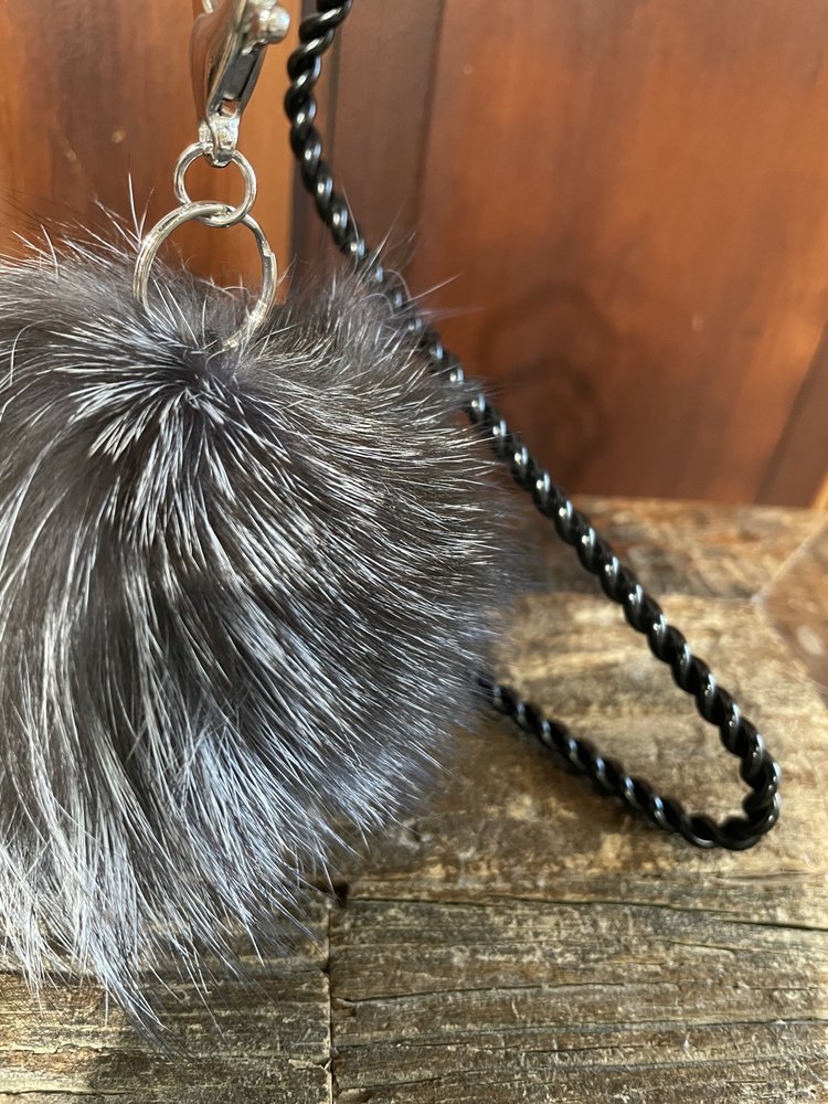 Silver Fox Keychain