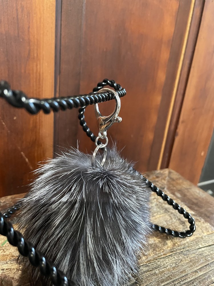 Silver Fox Keychain