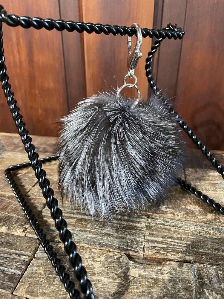 Silver Fox Keychain