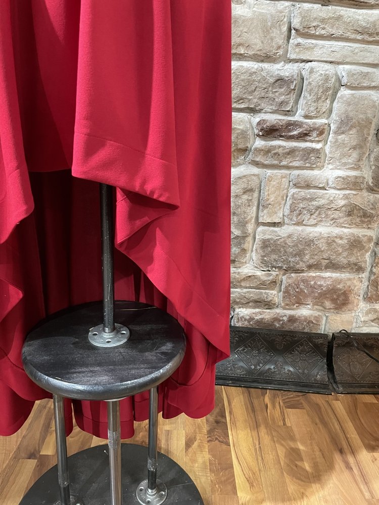 Speechless Red Strapless Box Pleat Hi-Lo Dress w/Pockets