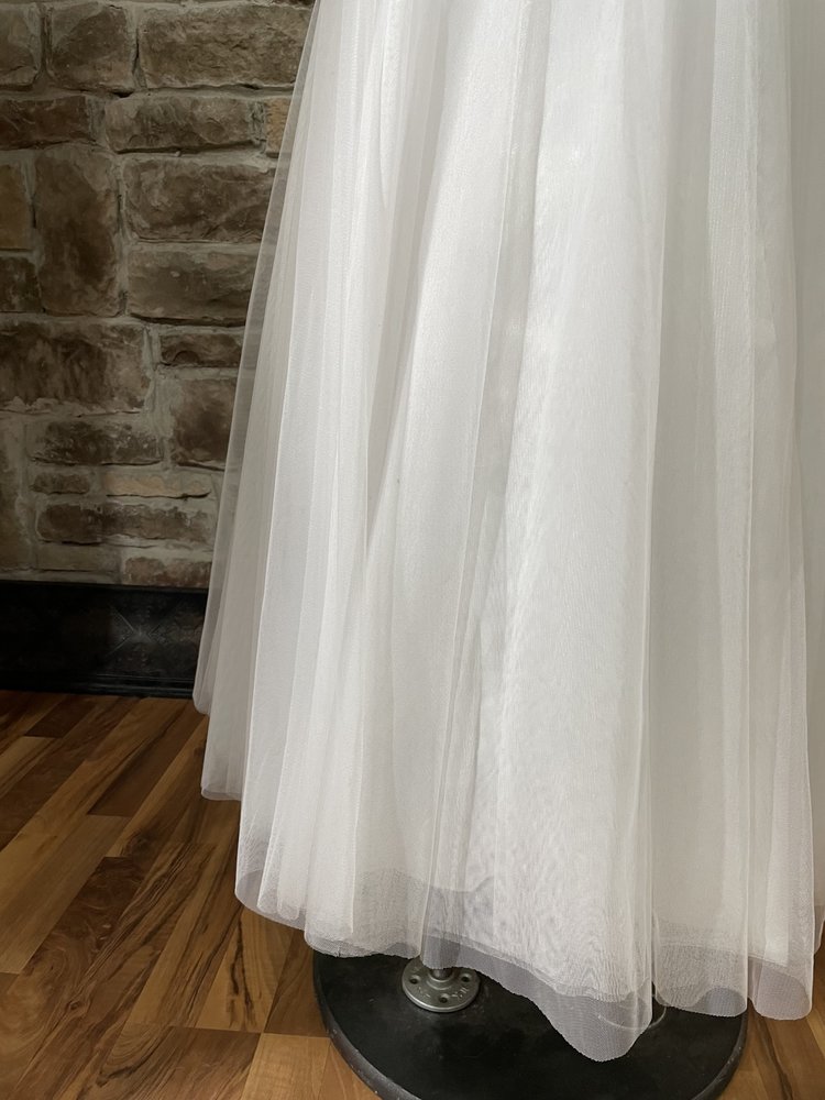 TLC Say Yes to the Prom White Ball Gown w/ Gold Detail Bodice