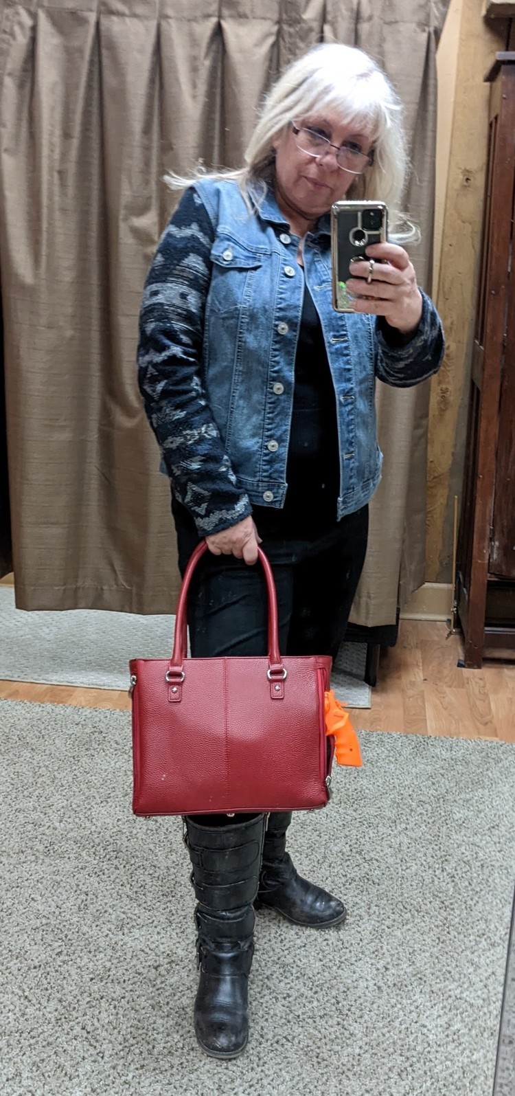 Gun Tote'n Mamas GTM Red Traditional Open Top Tote GTM-62