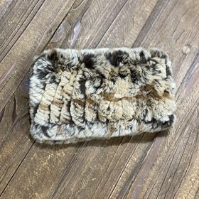 Mixed Brown Knitted Rabbit Headband