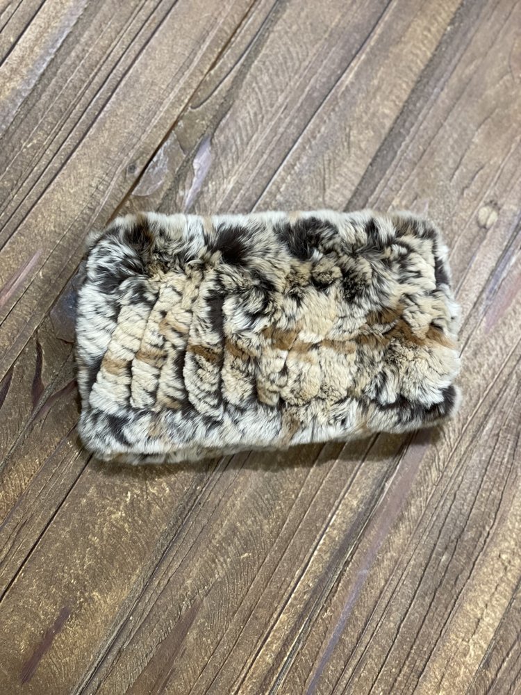 Mixed Brown Knitted Rabbit Headband