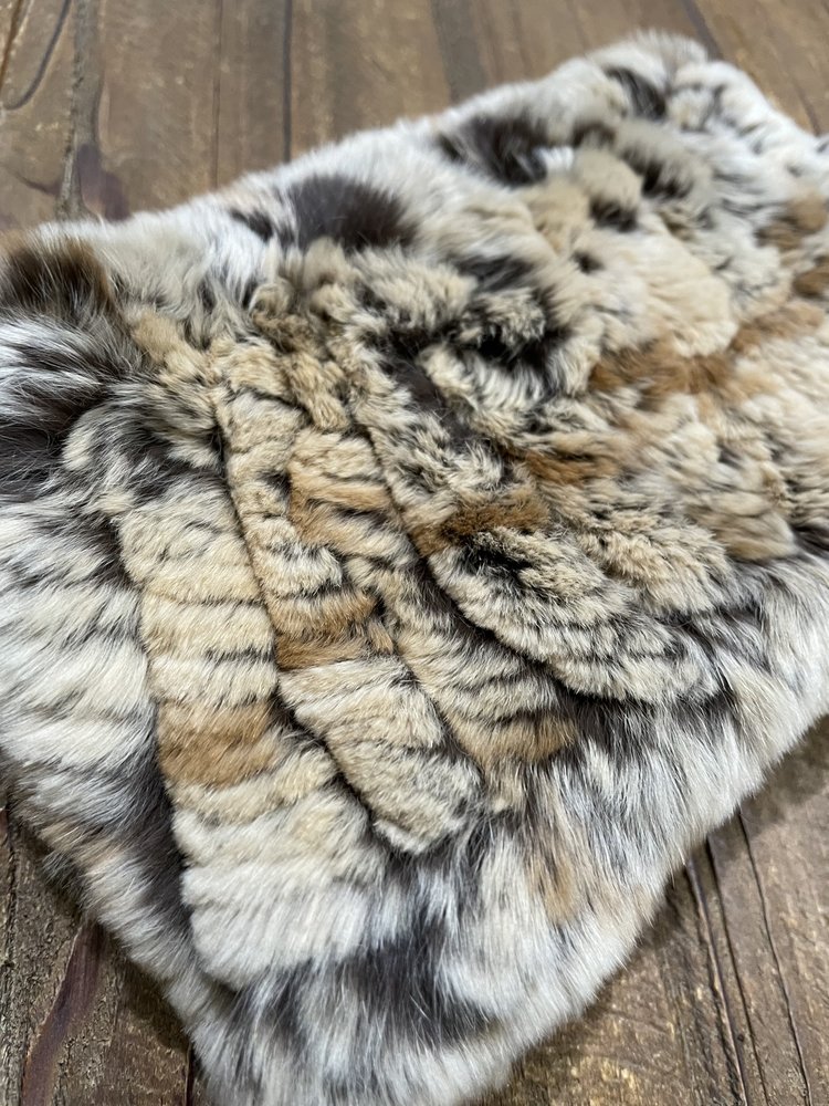 Mixed Brown Knitted Rabbit Headband