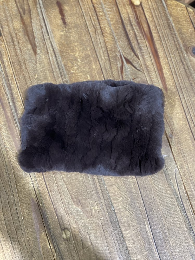 Chocolate Brown Knitted Rabbit Headband