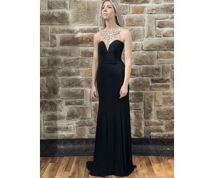 free people yellow embroidered dress Jovani 42783 | Jovani Dresses main image 1