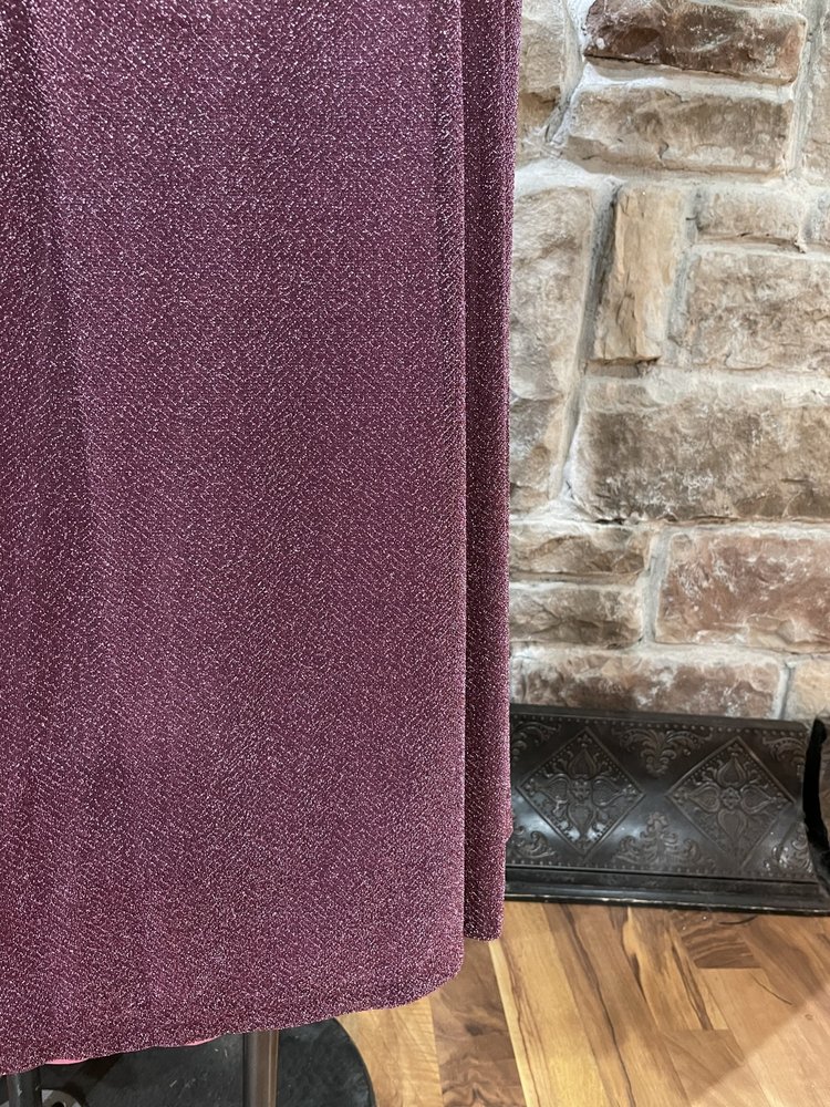 Crystal Doll Pink Shimmer Mesh Insert Corset Back Gown, Size 5/6