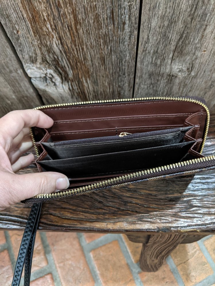 Black and Brown Louis Bag with Wallet