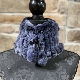 Navy Knitted Rabbit Snood