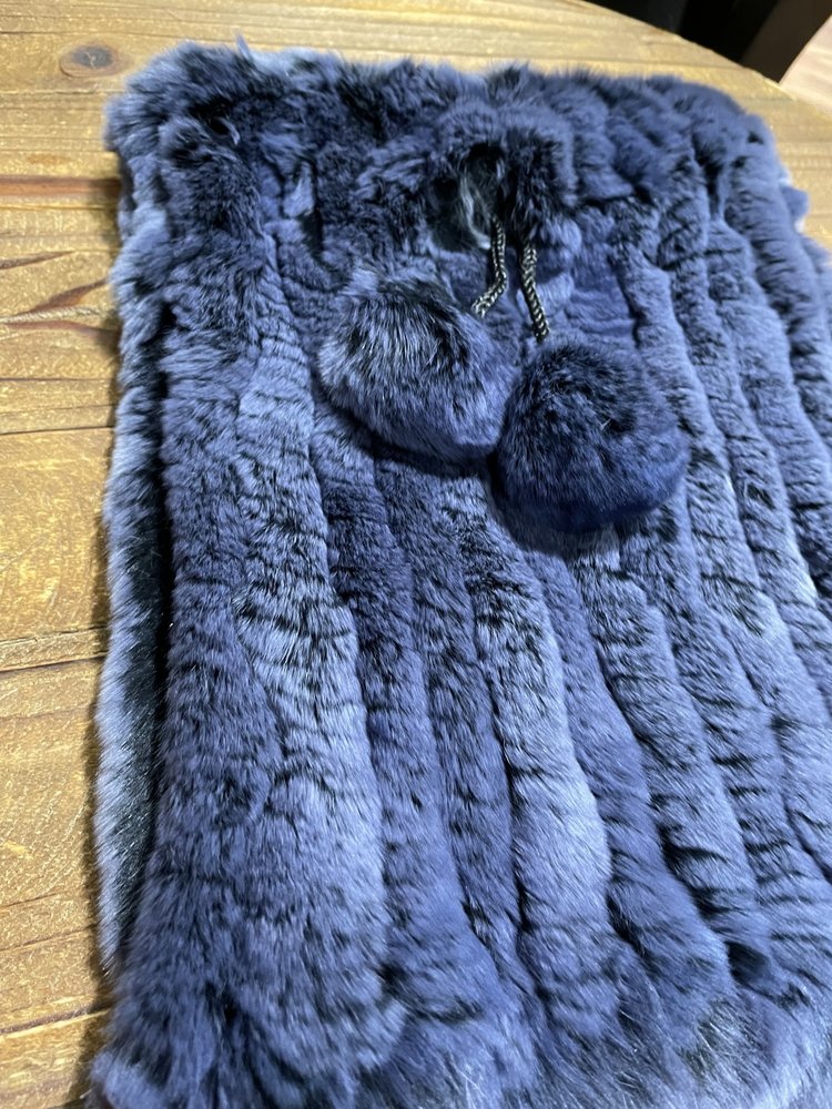 Navy Knitted Rabbit Snood