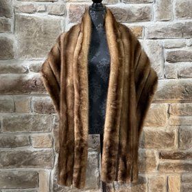 Sable-Dyed Mink Wrap, Size OS