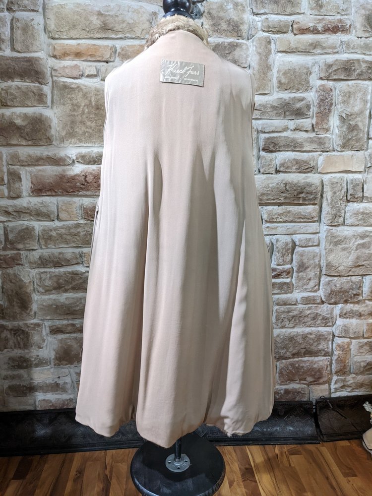 Krieck Furs Dawn Mink Paw Long Coat, Size L